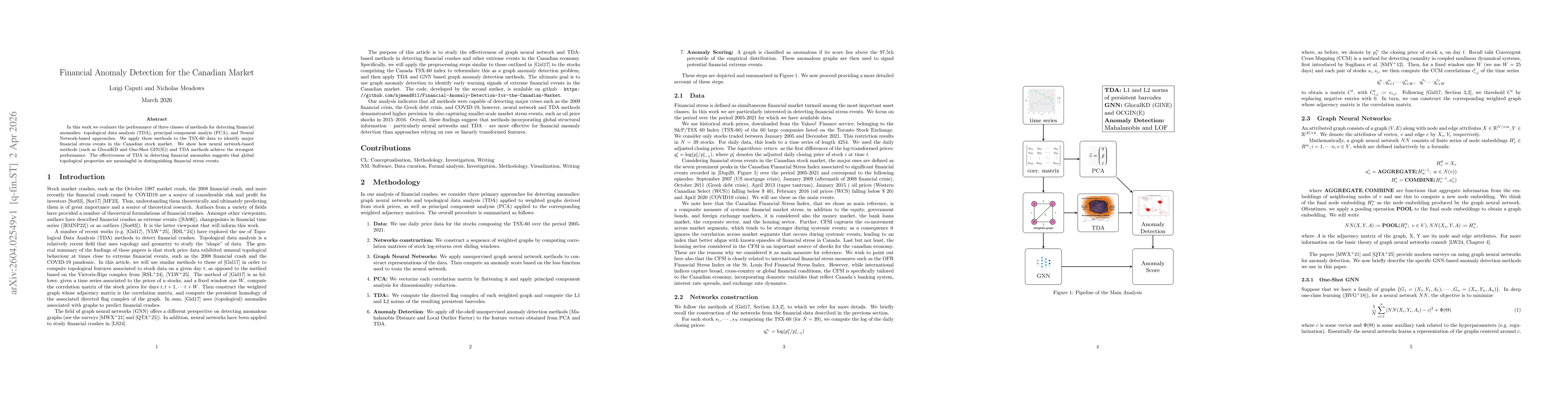 Thumbnail for Financial Anomaly Detection for the Canadian Market