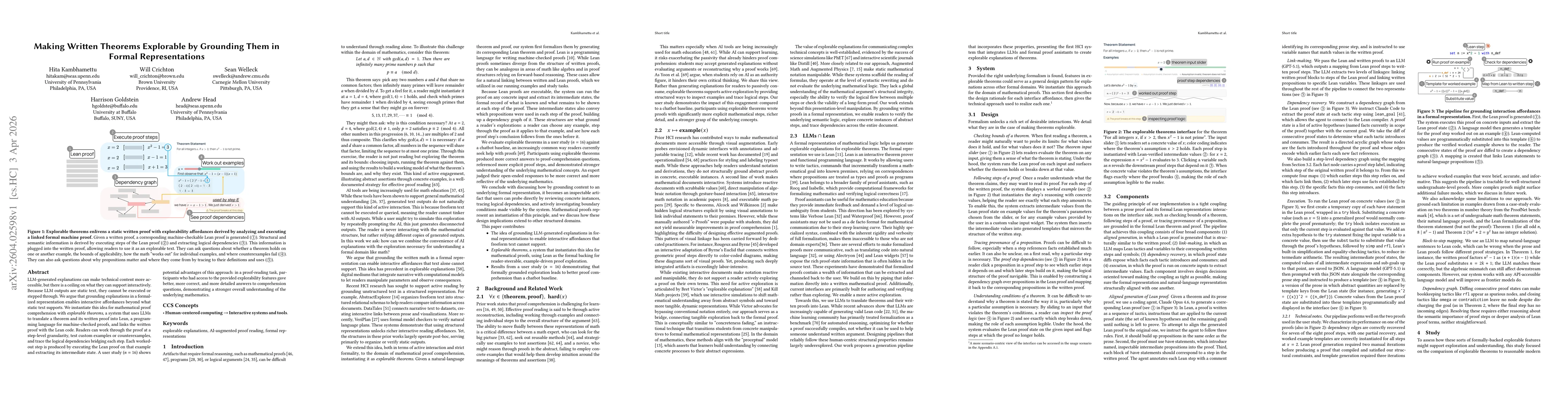 Thumbnail for Making Written Theorems Explorable by Grounding Them in Formal Representations