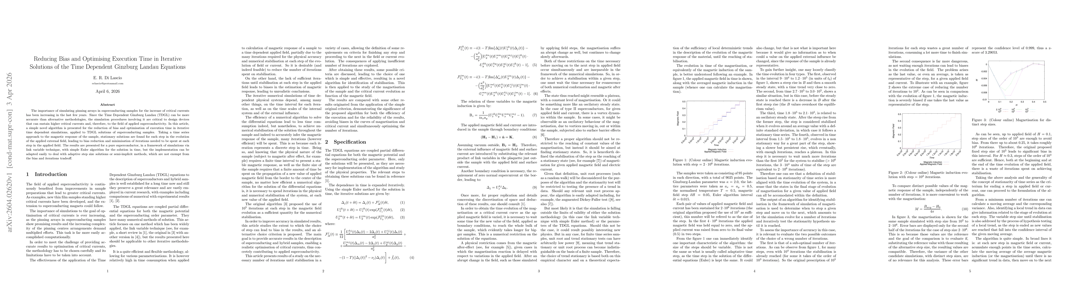 Thumbnail for Reducing Bias and Optimising Execution Time in Iterative Solutions of the Time Dependent Ginzburg Landau Equations