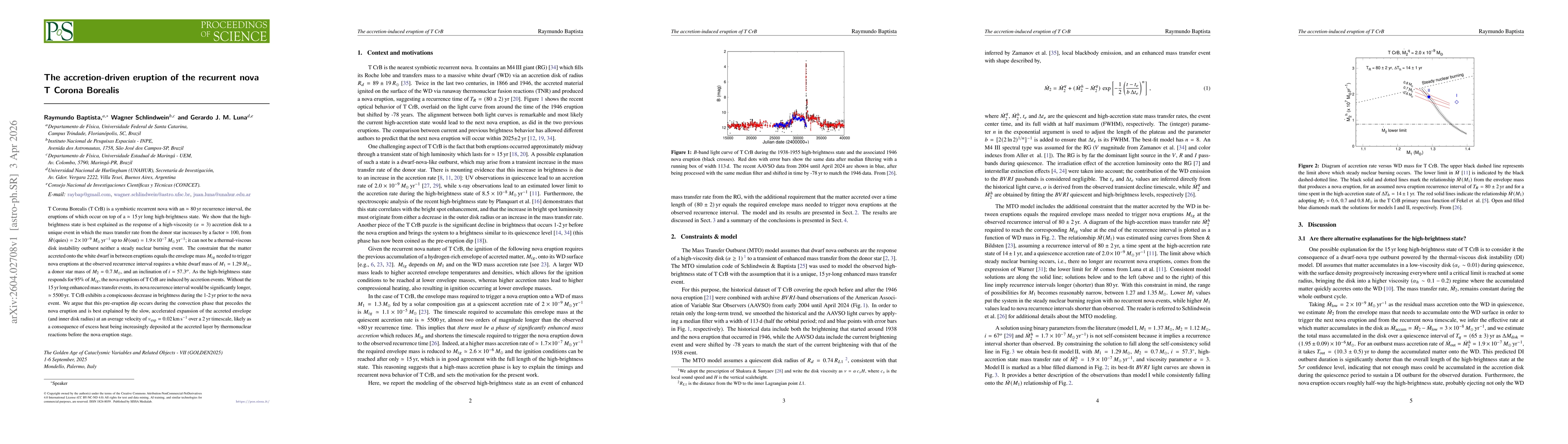 Thumbnail for The accretion-driven eruption of the recurrent nova T Corona Borealis