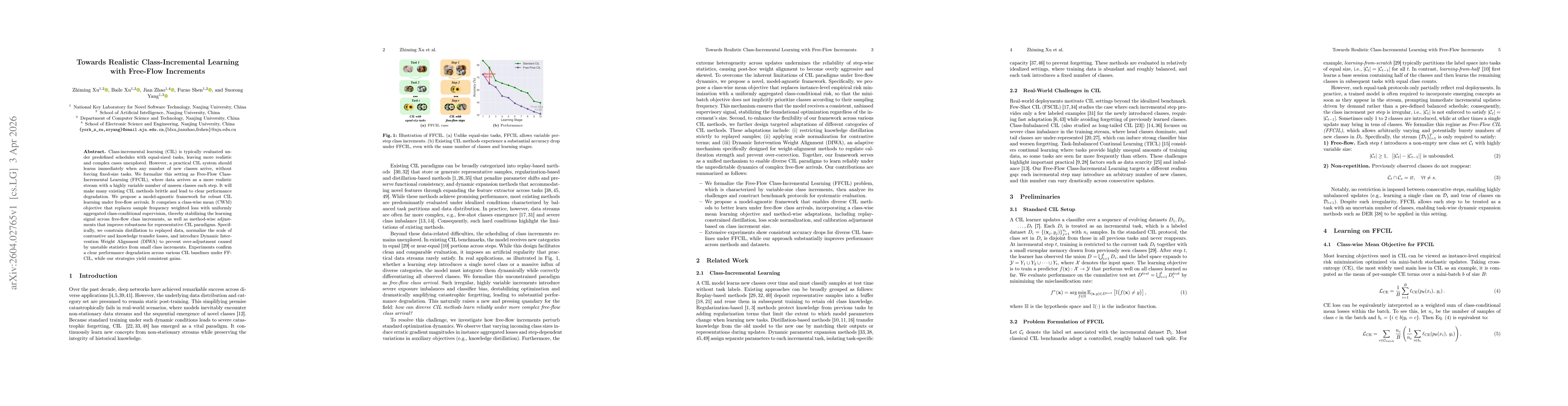 Thumbnail for Towards Realistic Class-Incremental Learning with Free-Flow Increments