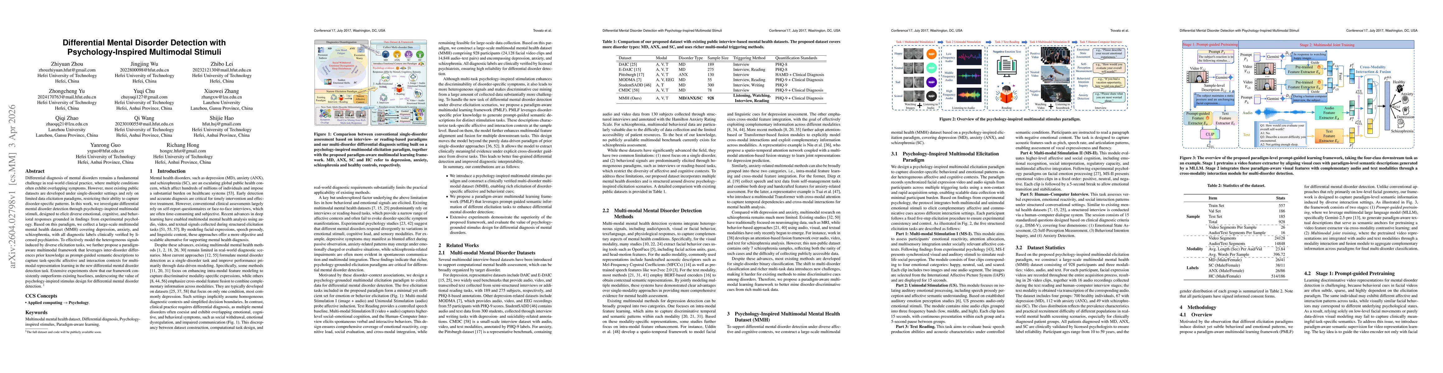 Thumbnail for Differential Mental Disorder Detection with Psychology-Inspired Multimodal Stimuli