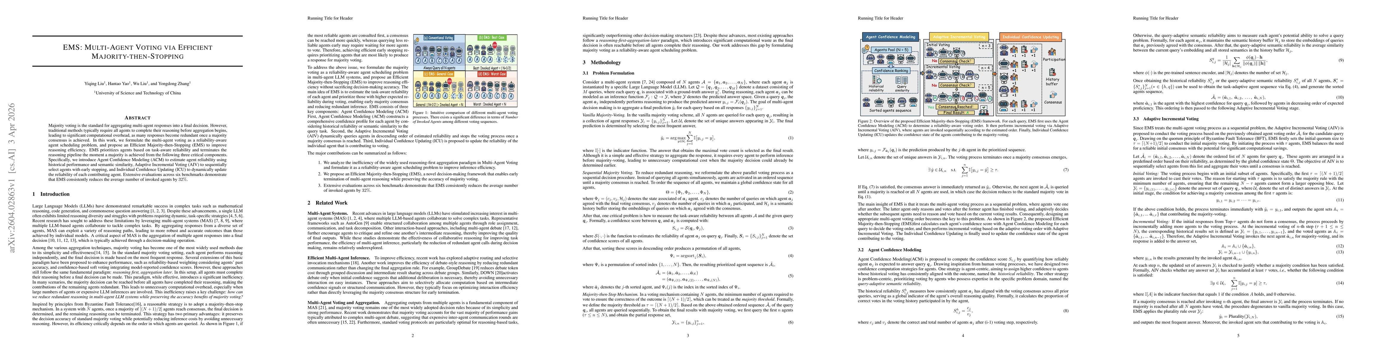 Thumbnail for EMS: Multi-Agent Voting via Efficient Majority-then-Stopping