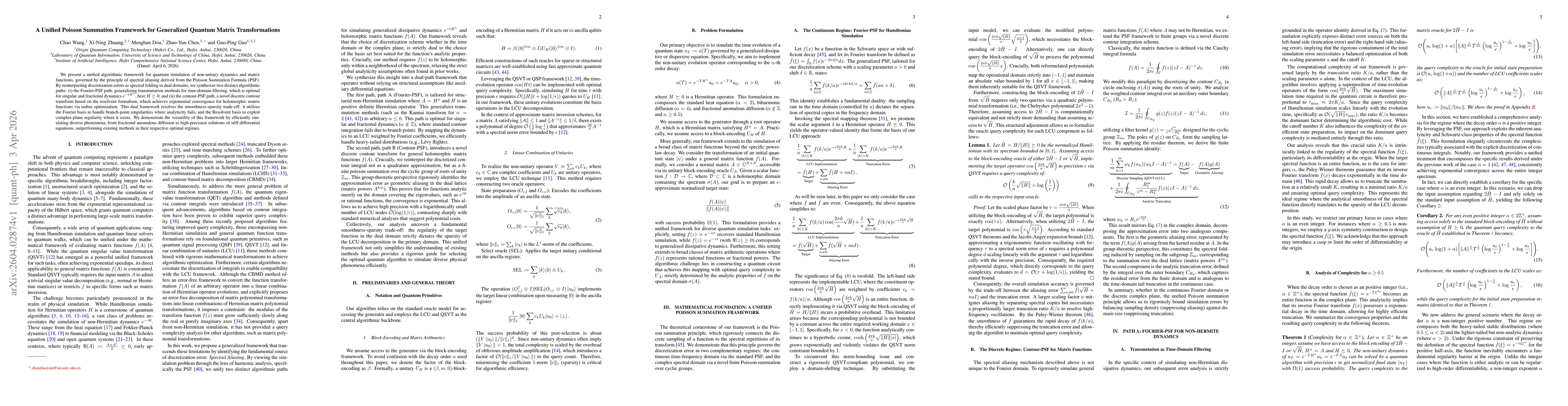 Thumbnail for A Unified Poisson Summation Framework for Generalized Quantum Matrix Transformations