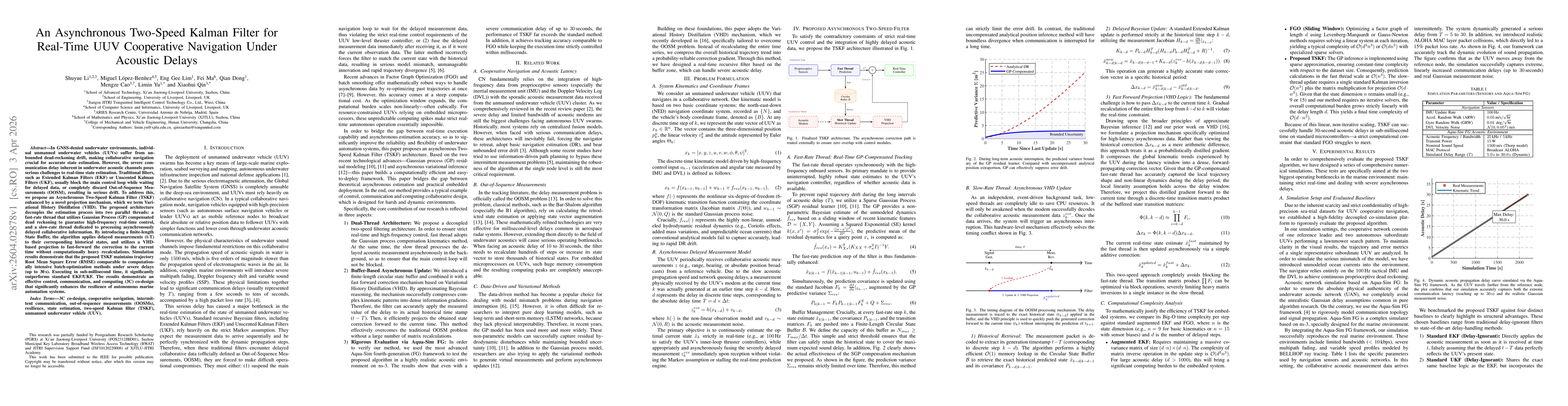 Thumbnail for An Asynchronous Two-Speed Kalman Filter for Real-Time UUV Cooperative Navigation Under Acoustic Delays