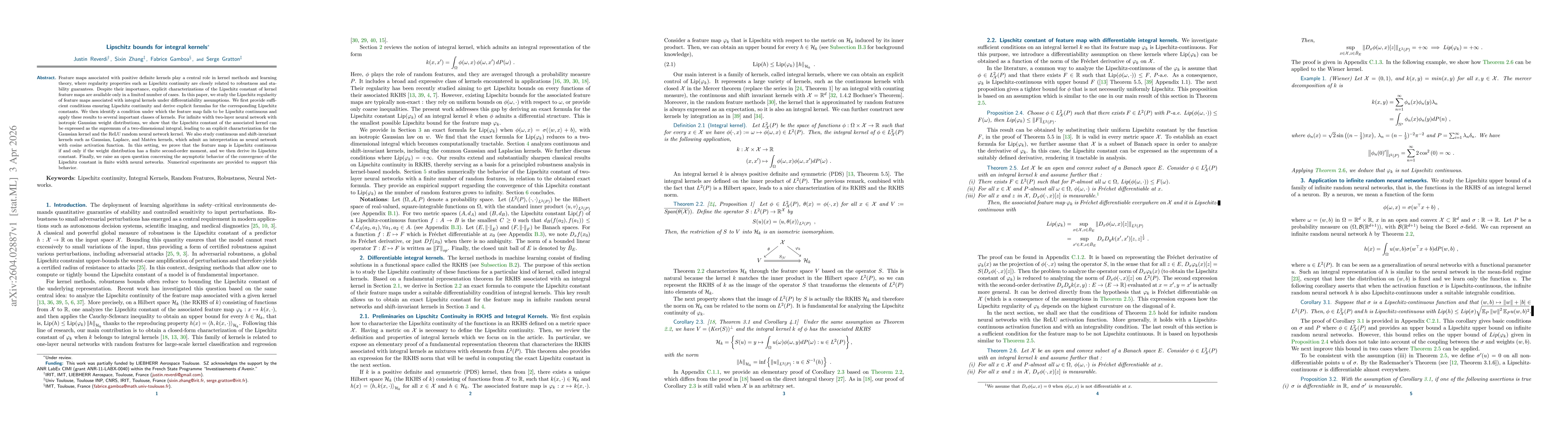 Thumbnail for Lipschitz bounds for integral kernels