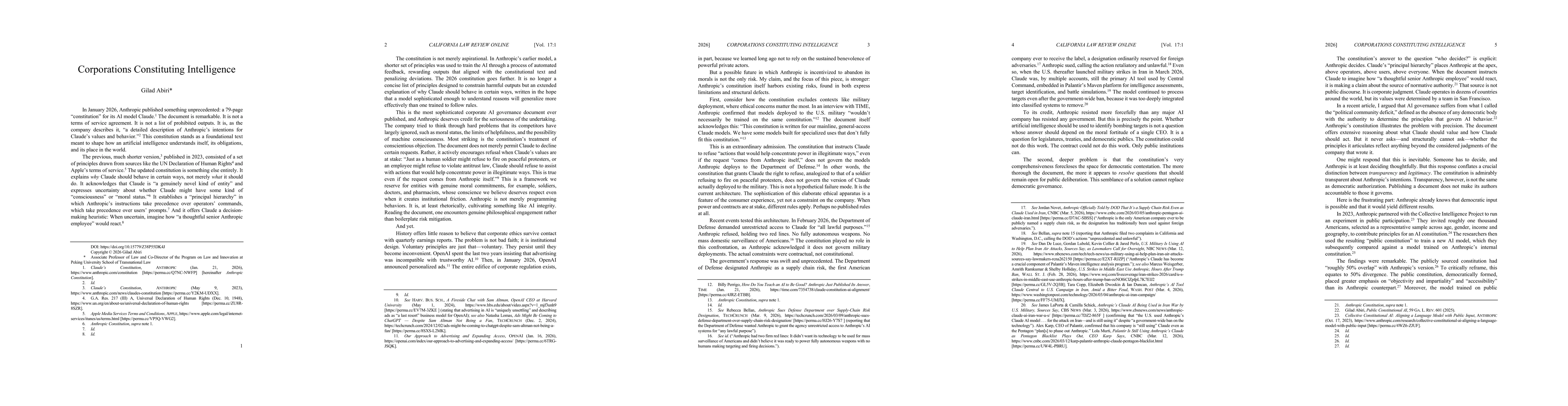 Thumbnail for Corporations Constitute Intelligence