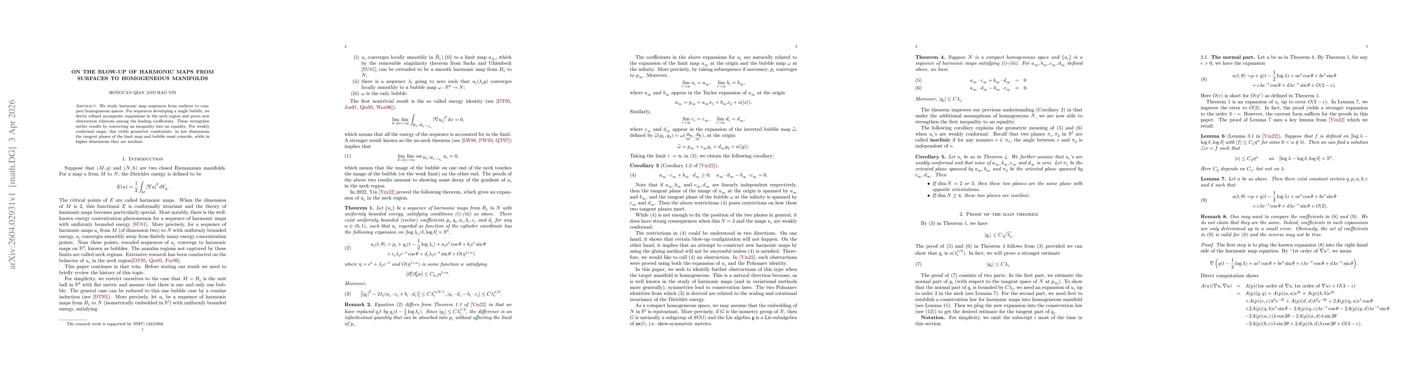 Thumbnail for On the blow-up of harmonic maps from surfaces to homogeneous manifolds