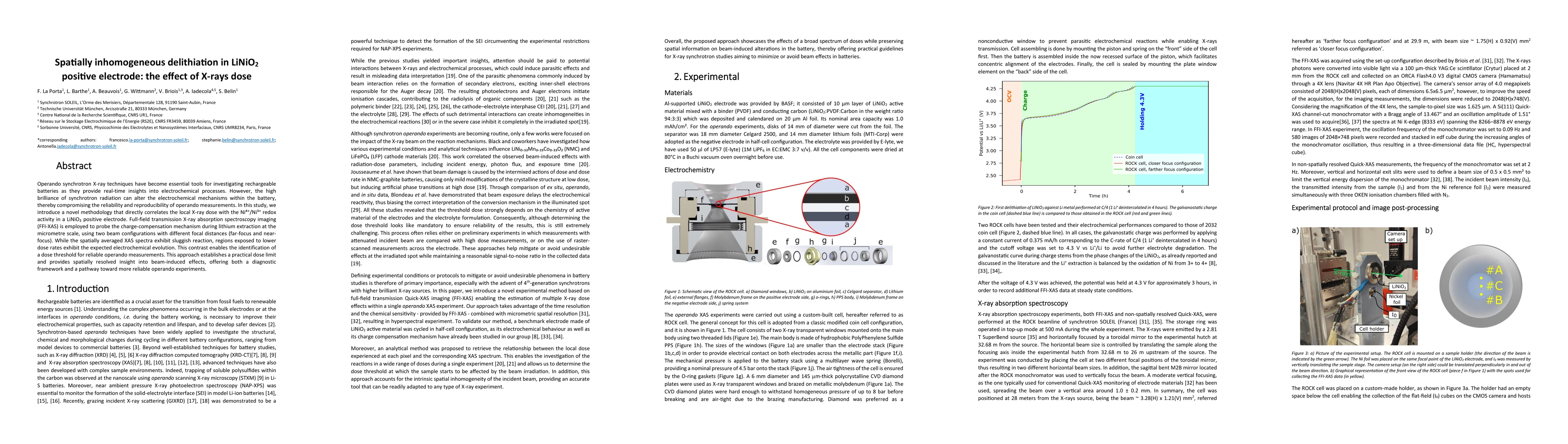 Thumbnail for Spatially inhomogeneous delithiation in LiNiO2 positive electrode: the effect of X-rays dose