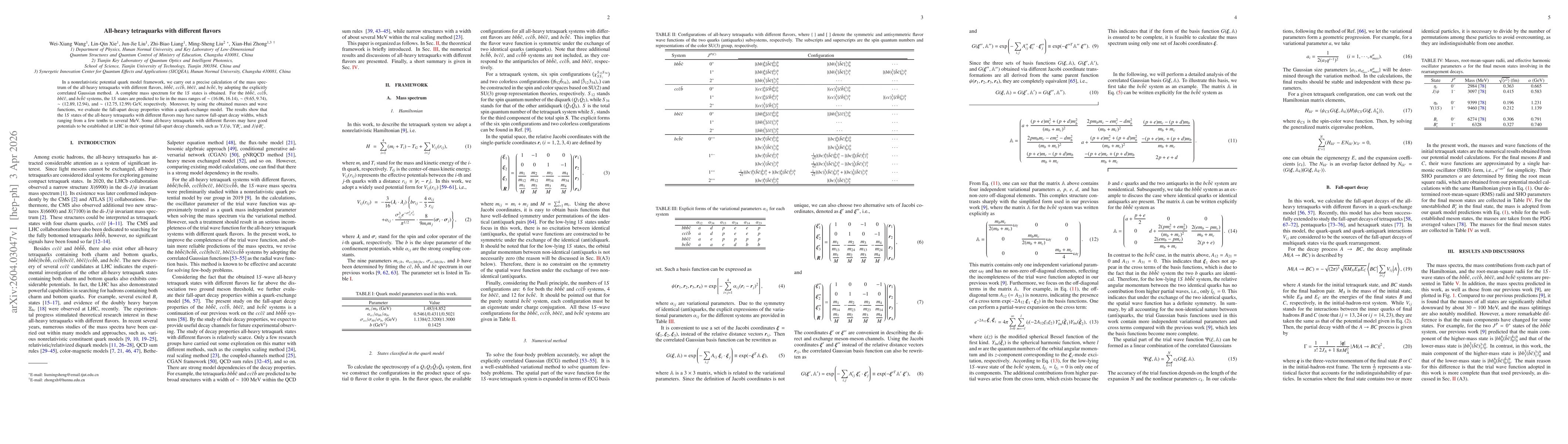Thumbnail for All-heavy tetraquarks with different flavors