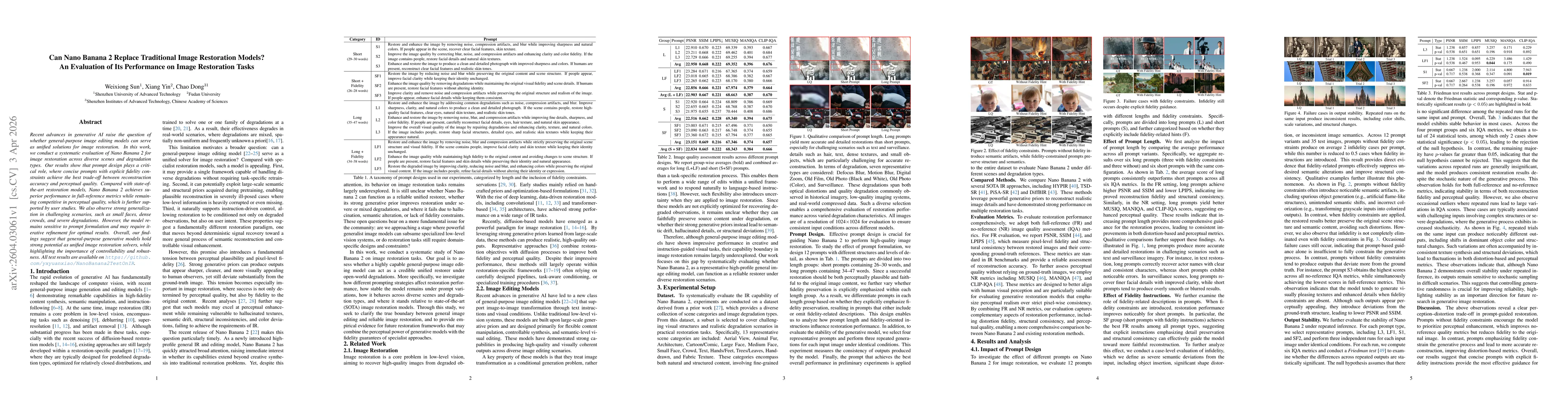 Thumbnail for Can Nano Banana 2 Replace Traditional Image Restoration Models? An Evaluation of Its Performance on Image Restoration Tasks