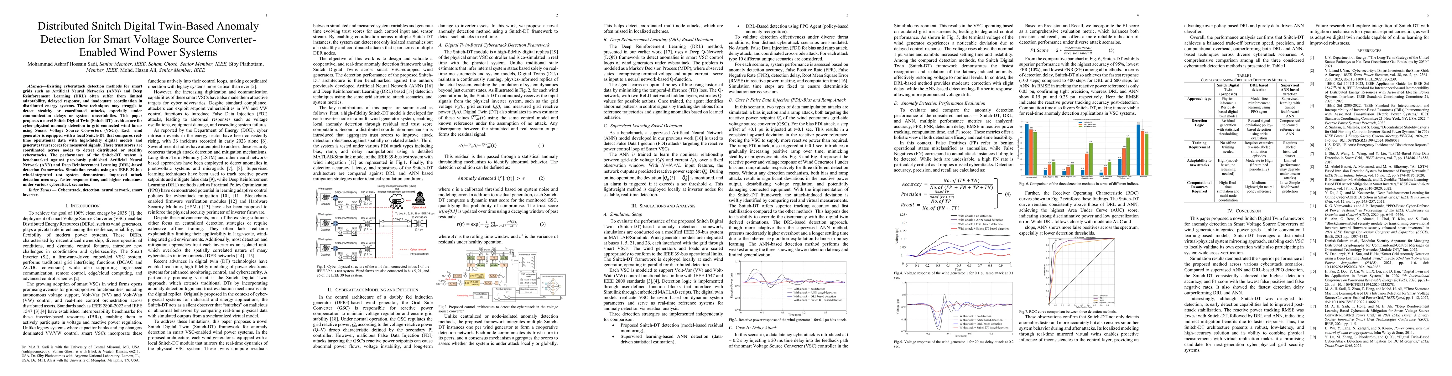 Thumbnail for Distributed Snitch Digital Twin-Based Anomaly Detection for Smart Voltage Source Converter-Enabled Wind Power Systems