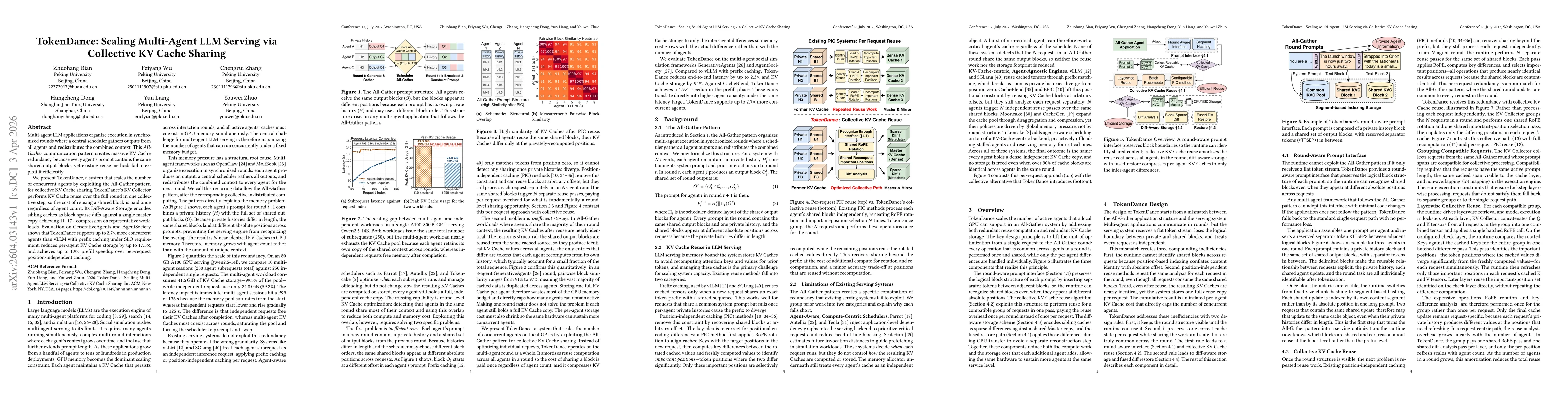 Thumbnail for TokenDance: Scaling Multi-Agent LLM Serving via Collective KV Cache Sharing