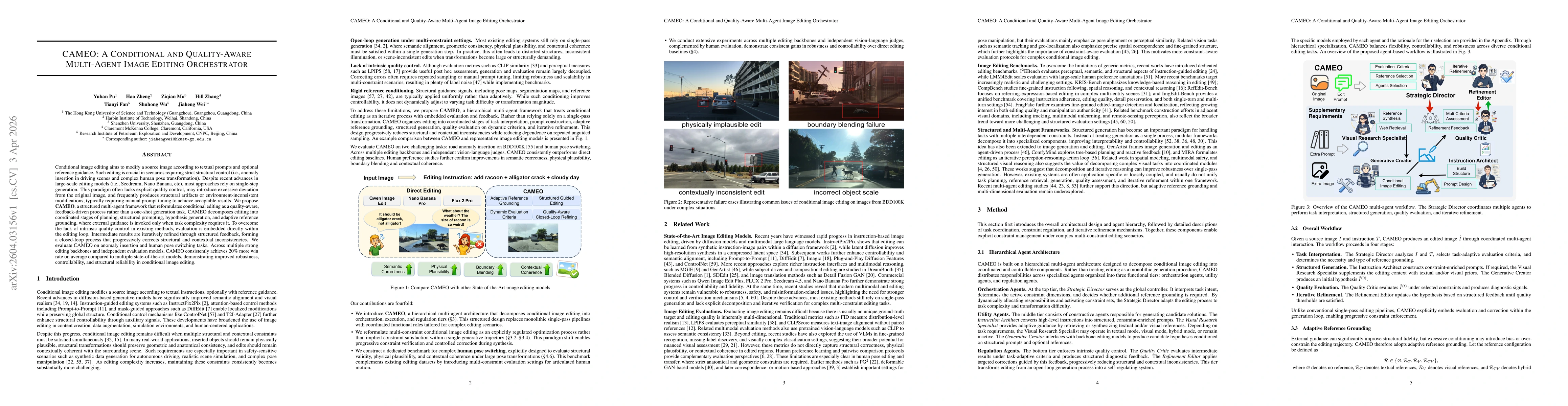 Thumbnail for CAMEO: A Conditional and Quality-Aware Multi-Agent Image Editing Orchestrator
