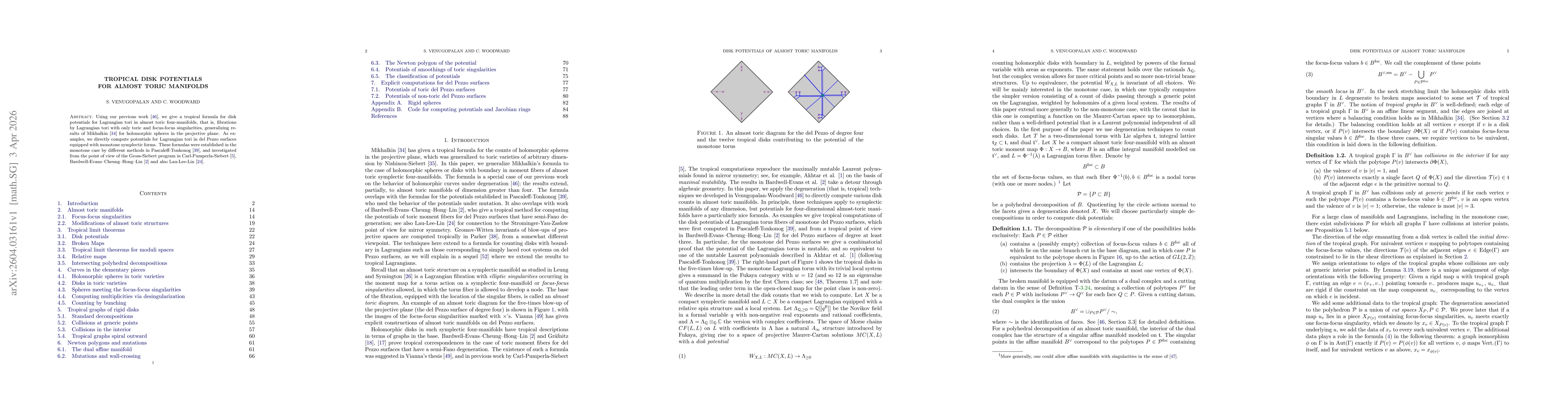 Thumbnail for Tropical disk potential for almost toric manifolds
