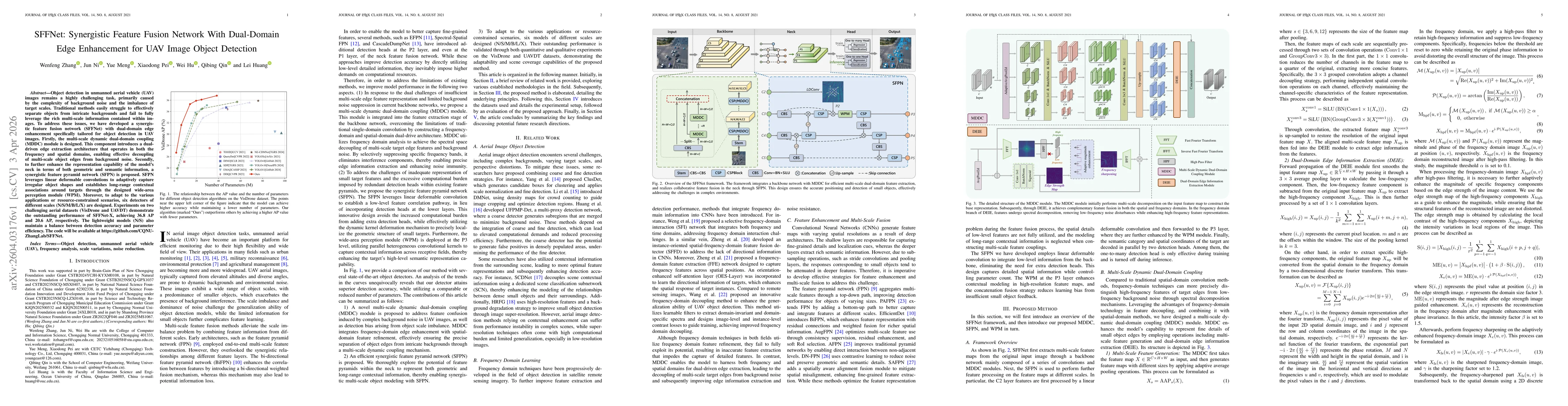 Thumbnail for SFFNet: Synergistic Feature Fusion Network With Dual-Domain Edge Enhancement for UAV Image Object Detection