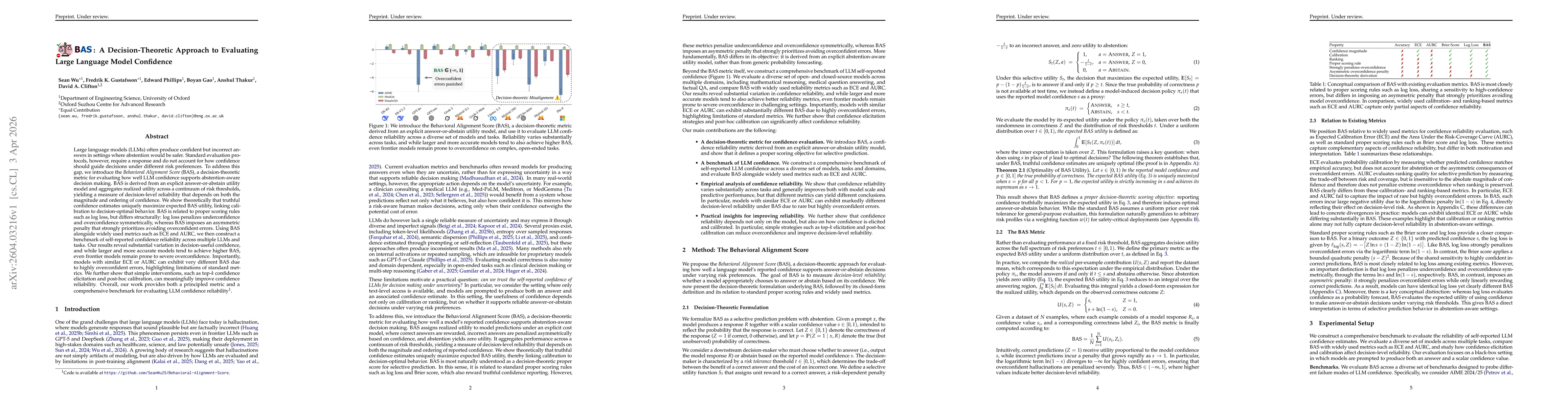 Thumbnail for BAS: A Decision-Theoretic Approach to Evaluating Large Language Model Confidence