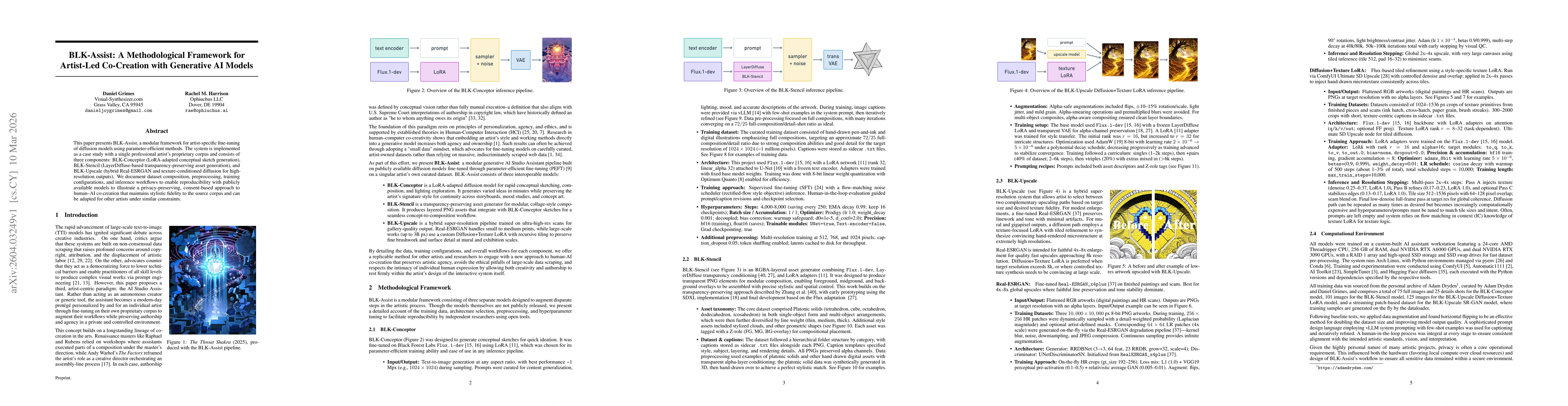Thumbnail for BLK-Assist: A Methodological Framework for Artist-Led Co-Creation with Generative AI Models