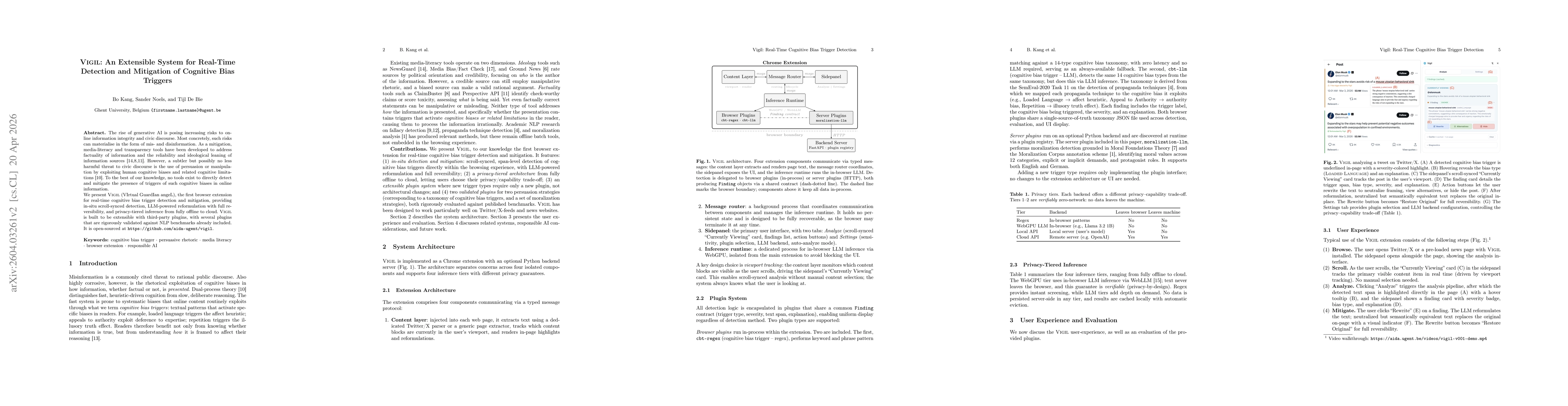 Thumbnail for VIGIL: An Extensible System for Real-Time Detection and Mitigation of Cognitive Bias Triggers