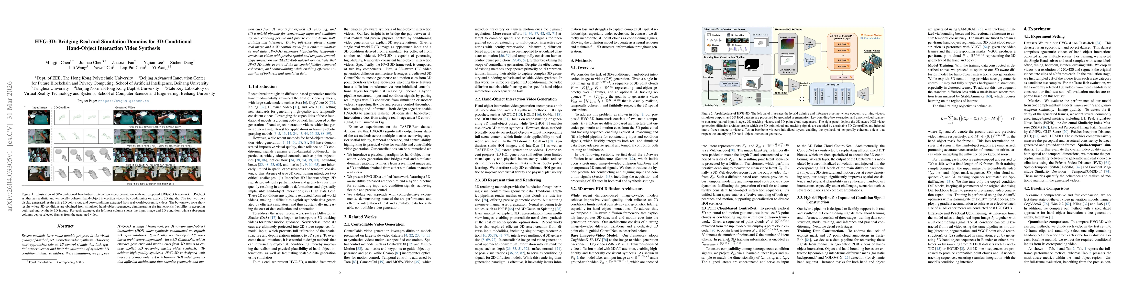 Thumbnail for HVG-3D: Bridging Real and Simulation Domains for 3D-Conditional Hand-Object Interaction Video Synthesis