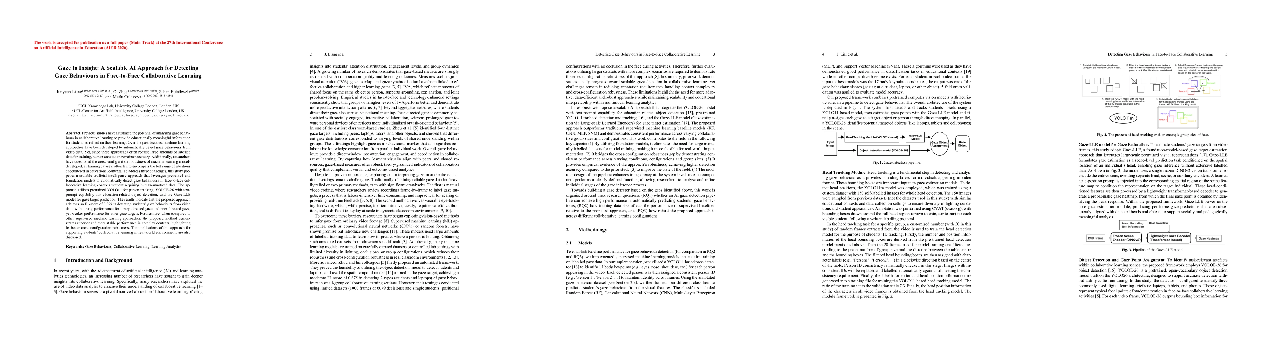 Thumbnail for Gaze to Insight: A Scalable AI Approach for Detecting Gaze Behaviours in Face-to-Face Collaborative Learning