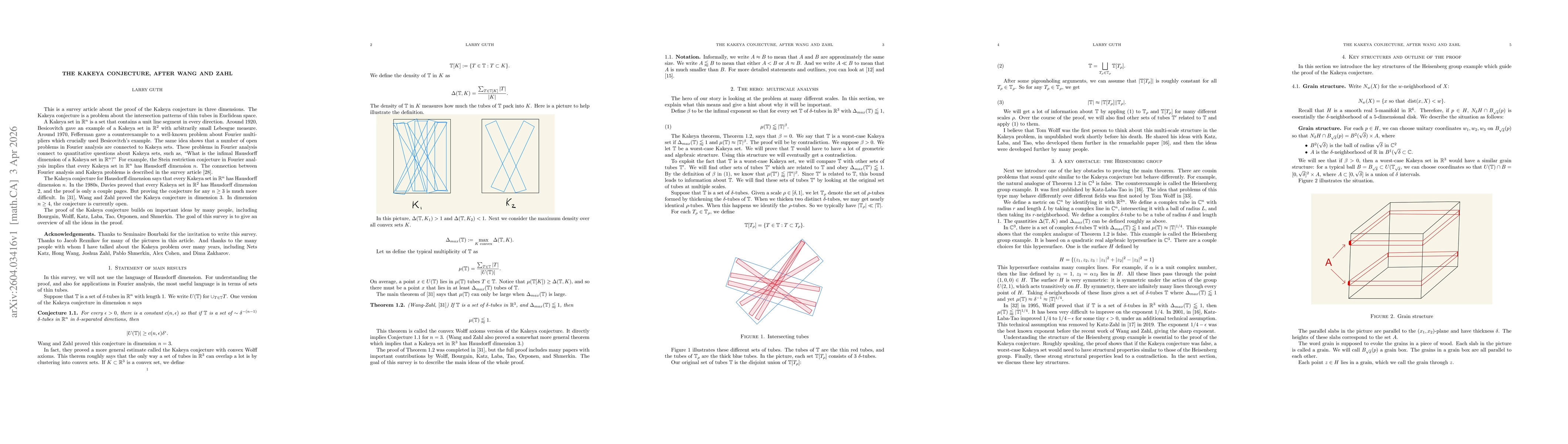 Thumbnail for The Kakeya conjecture, after Wang and Zahl