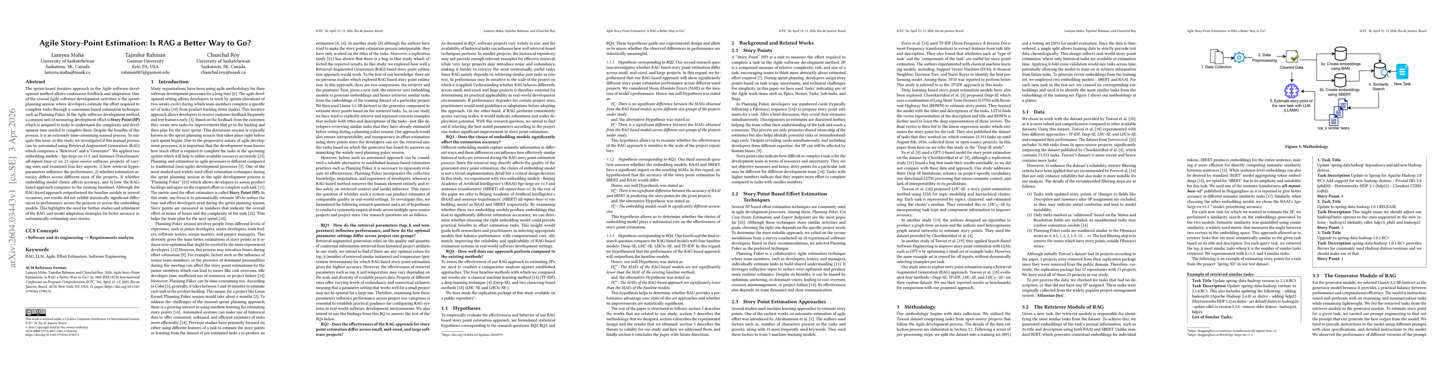 Thumbnail for Agile Story-Point Estimation: Is RAG a Better Way to Go?