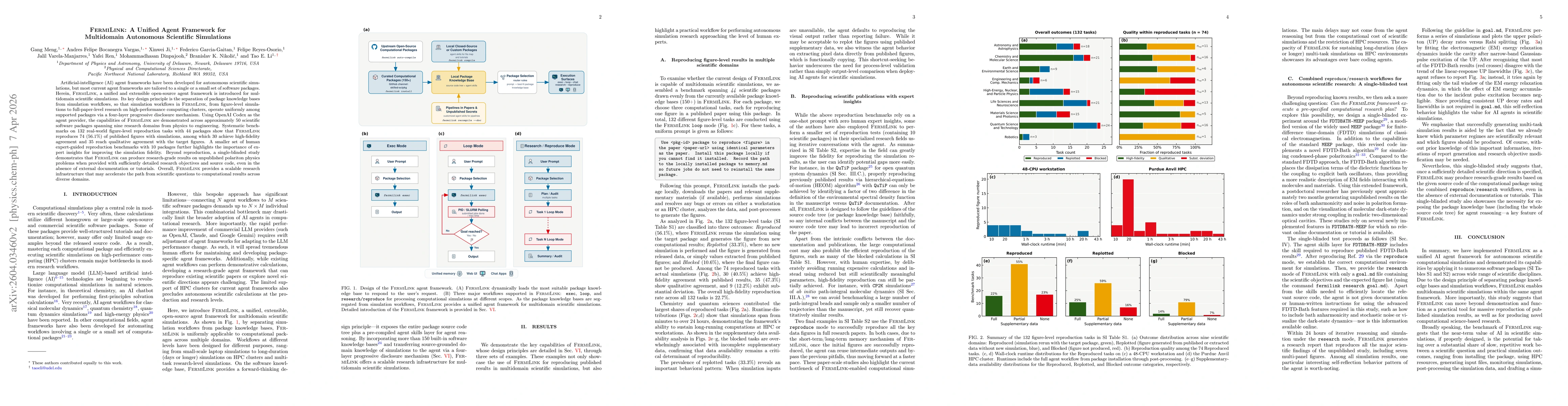 Thumbnail for FermiLink: A Unified Agent Framework for Multidomain Autonomous Scientific Simulations