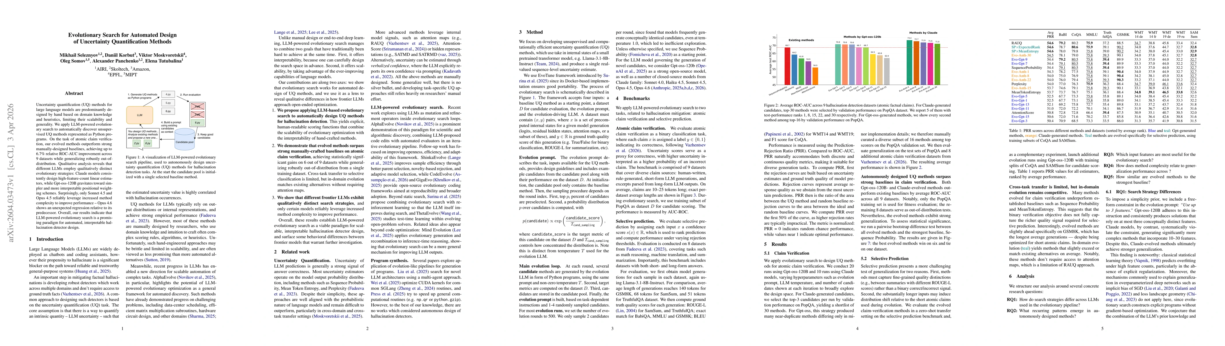 Thumbnail for Evolutionary Search for Automated Design of Uncertainty Quantification Methods