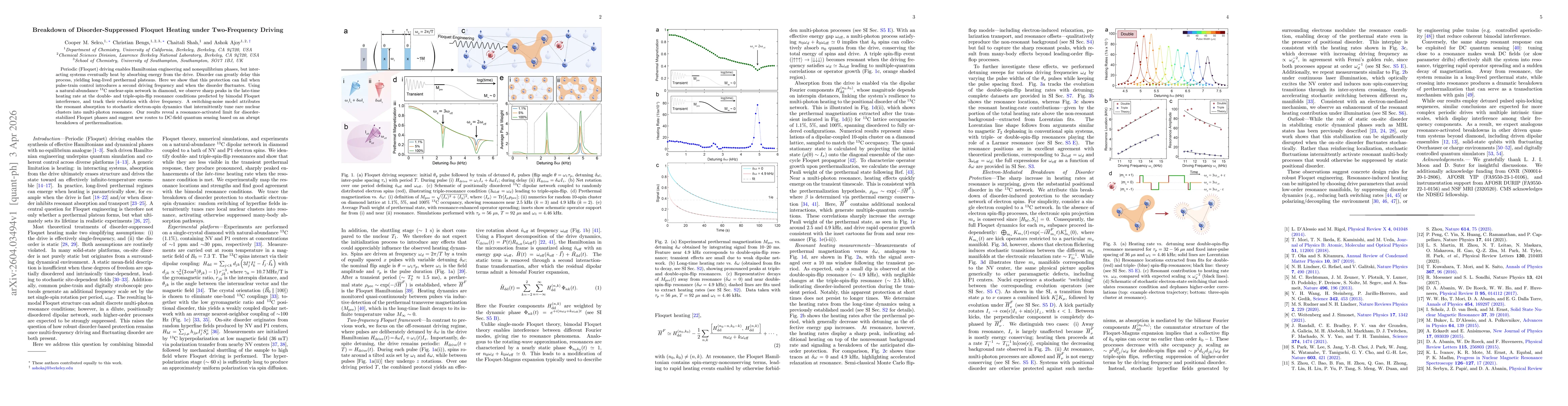 Thumbnail for Breakdown of Disorder-Suppressed Floquet Heating under Two-Frequency Driving