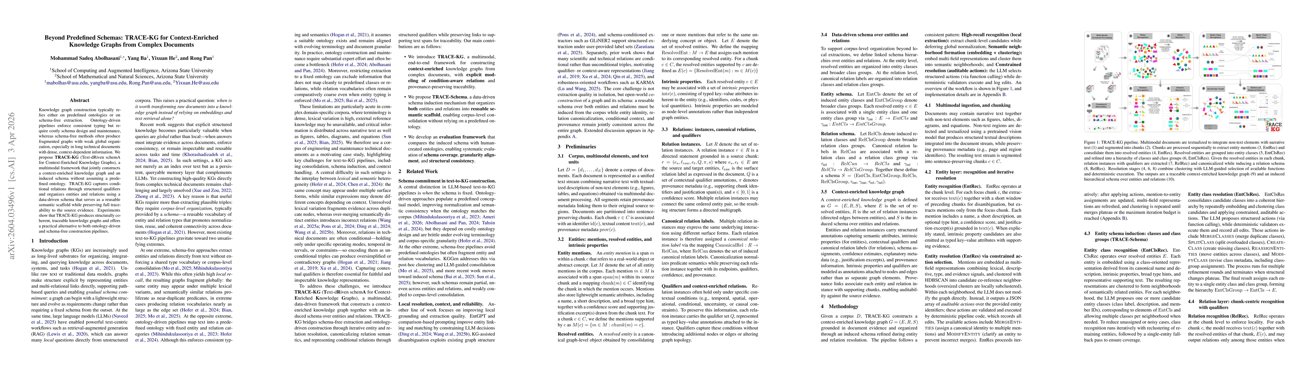 Thumbnail for Beyond Predefined Schemas: TRACE-KG for Context-Enriched Knowledge Graphs from Complex Documents
