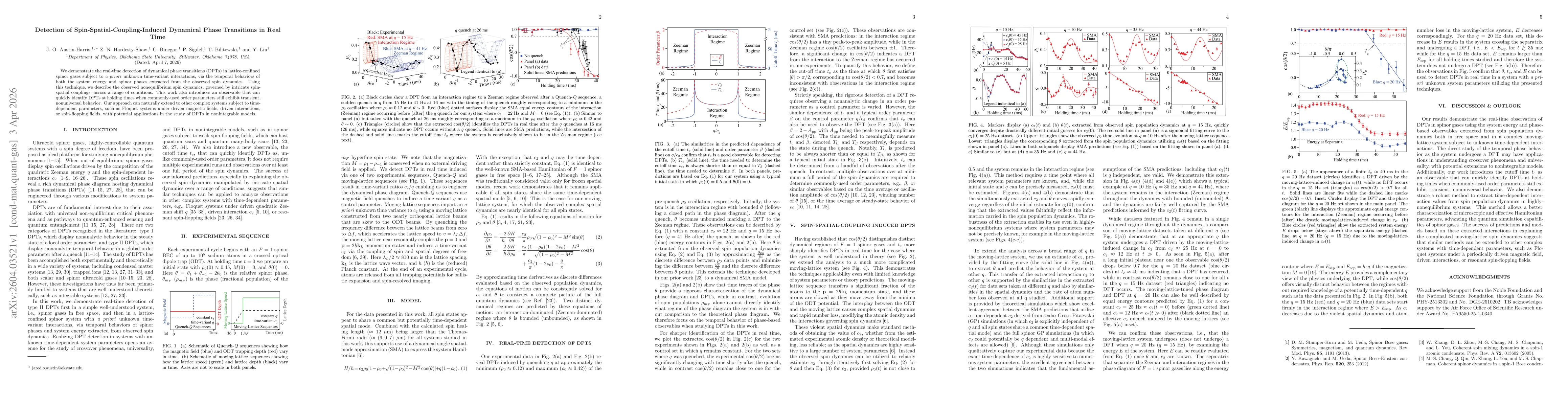 Thumbnail for Detection of Spin-Spatial-Coupling-Induced Dynamical Phase Transitions in Real Time