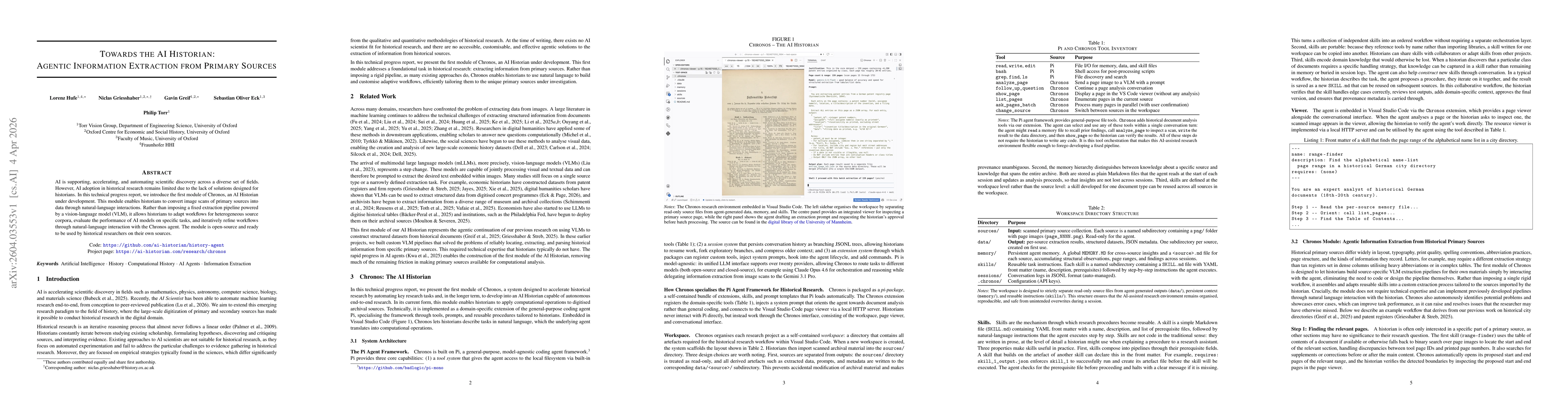 Thumbnail for Towards the AI Historian: Agentic Information Extraction from Primary Sources