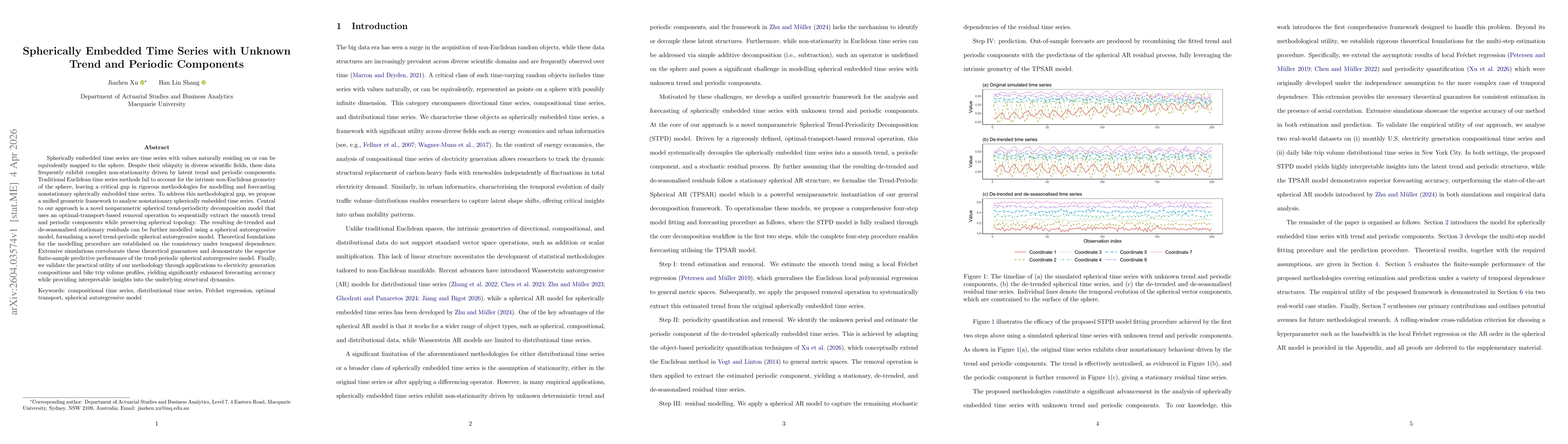 Thumbnail for Spherically Embedded Time Series with Unknown Trend and Periodic Components