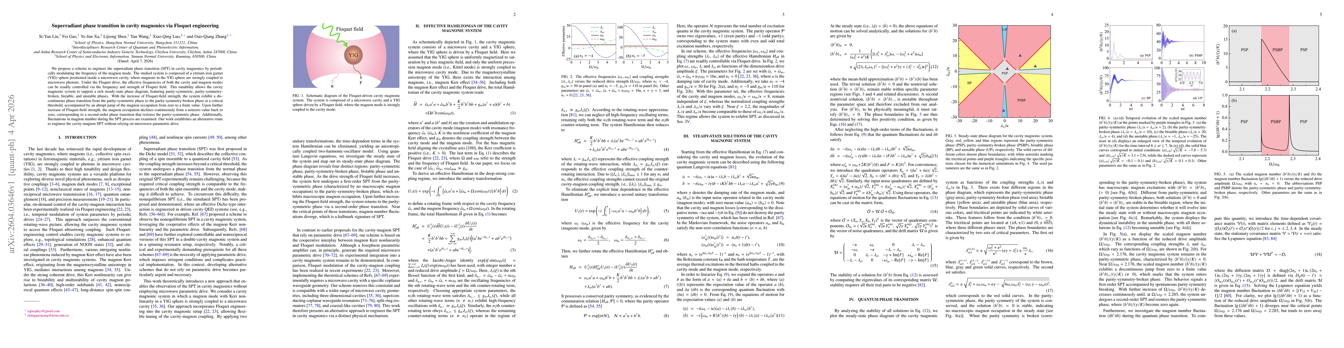 Thumbnail for Superradiant phase transition in cavity magnonics via Floquet engineering