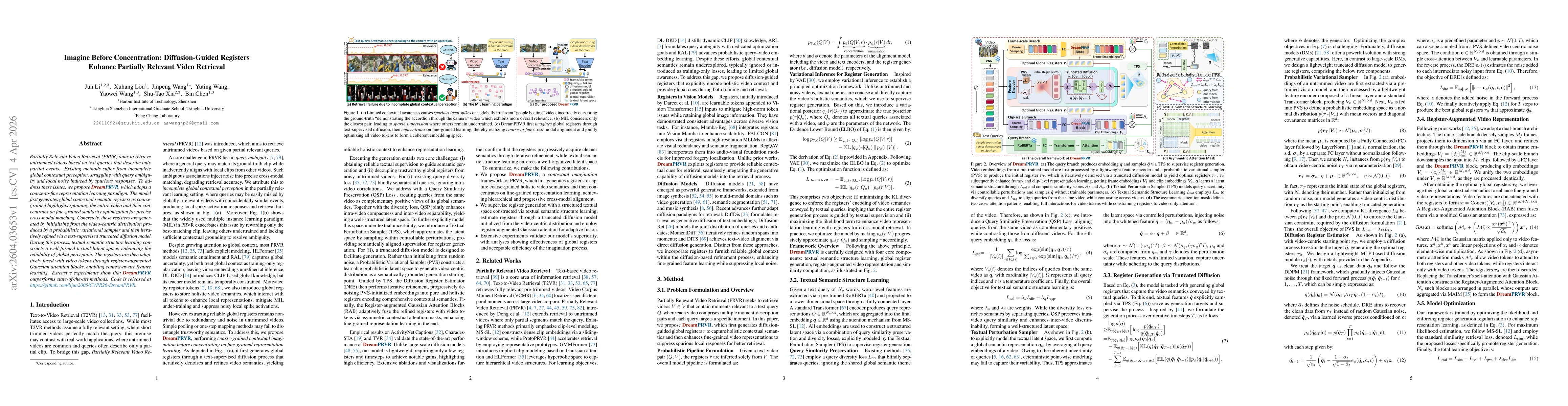 Thumbnail for Imagine Before Concentration: Diffusion-Guided Registers Enhance Partially Relevant Video Retrieval