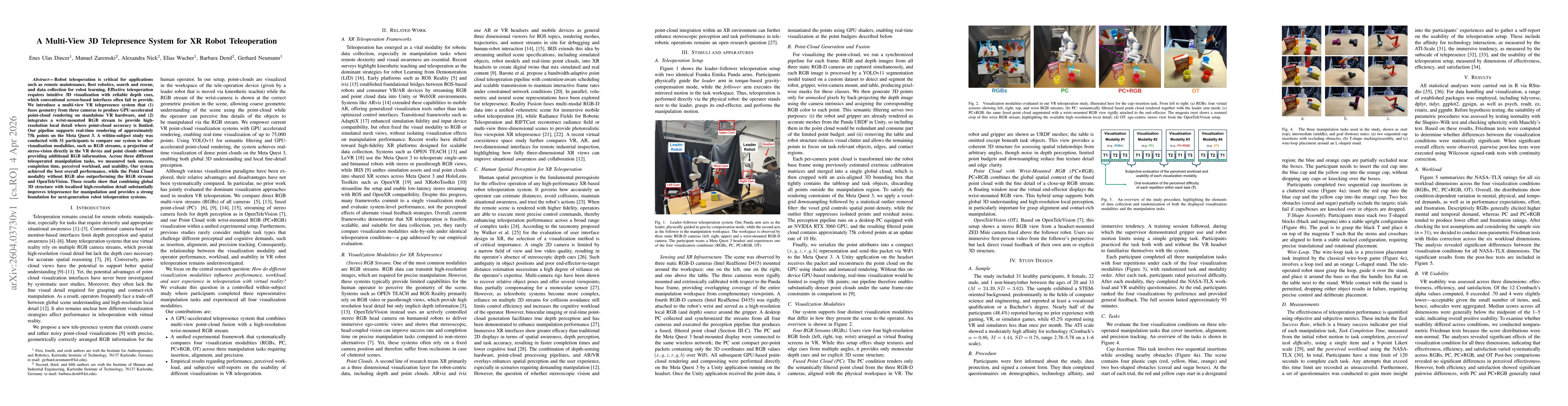 Thumbnail for A Multi-View 3D Telepresence System for XR Robot Teleoperation