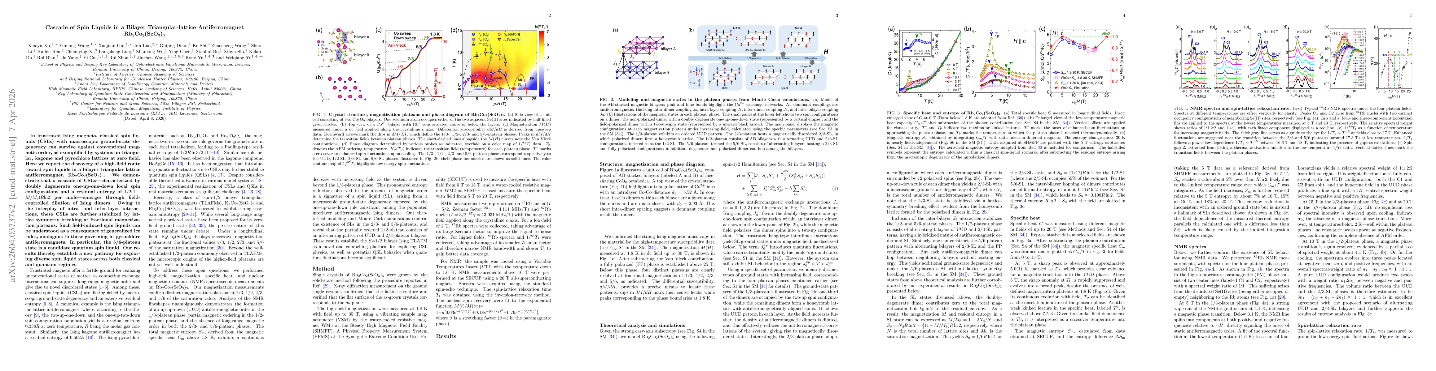 Thumbnail for Cascade of Classical Spin Liquids in a Bilayer Triangular-lattice Antiferromagnet Rb_2Co_2(SeO_3)_3