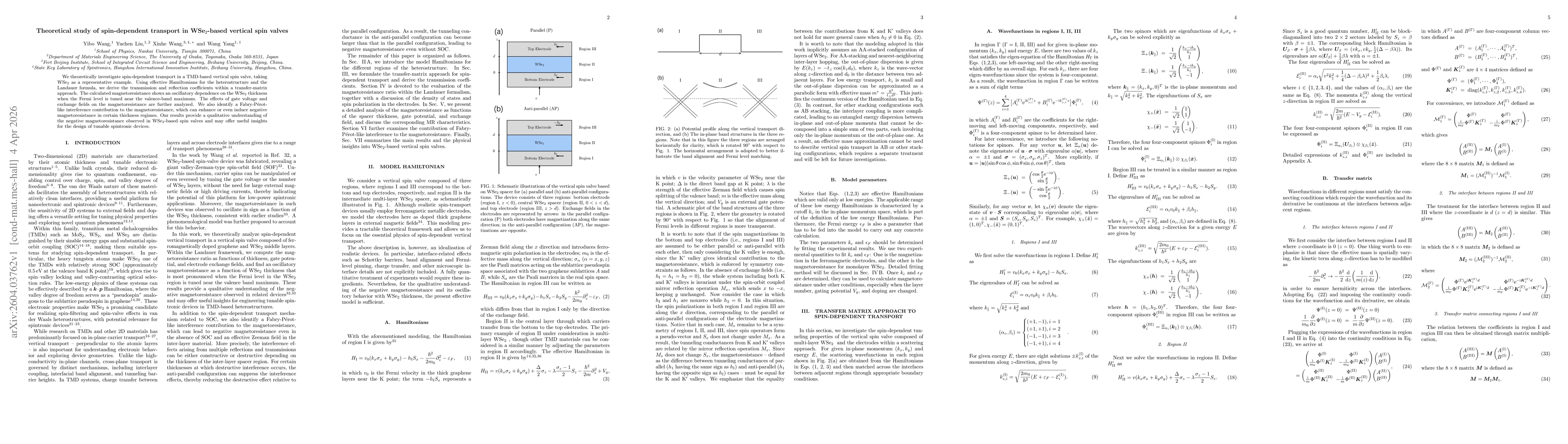 Thumbnail for Theoretical study of spin-dependent transport in WSe$_2$-based vertical spin valves