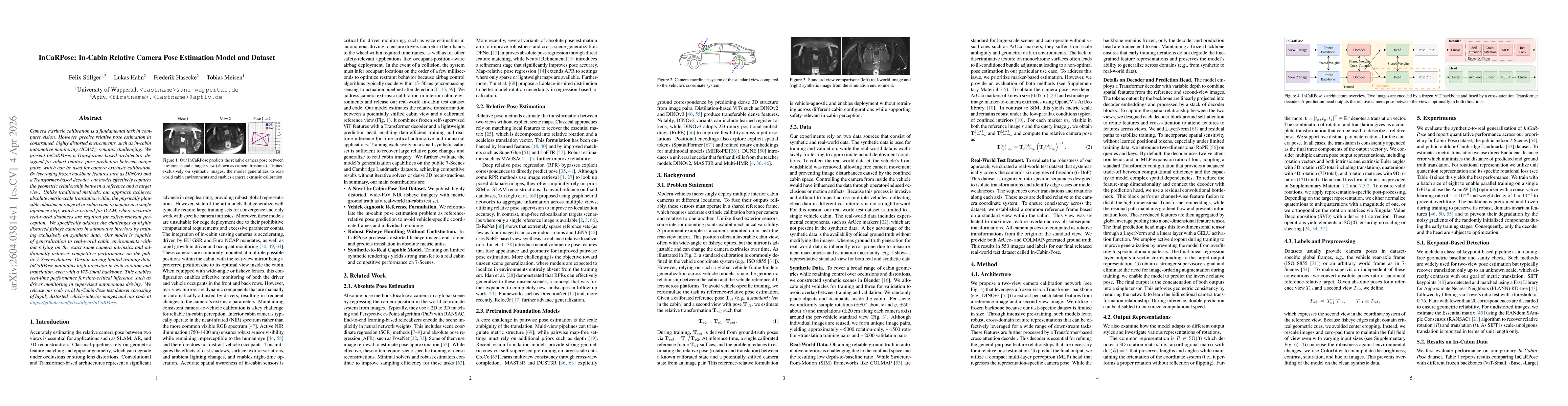 Thumbnail for InCaRPose: In-Cabin Relative Camera Pose Estimation Model and Dataset