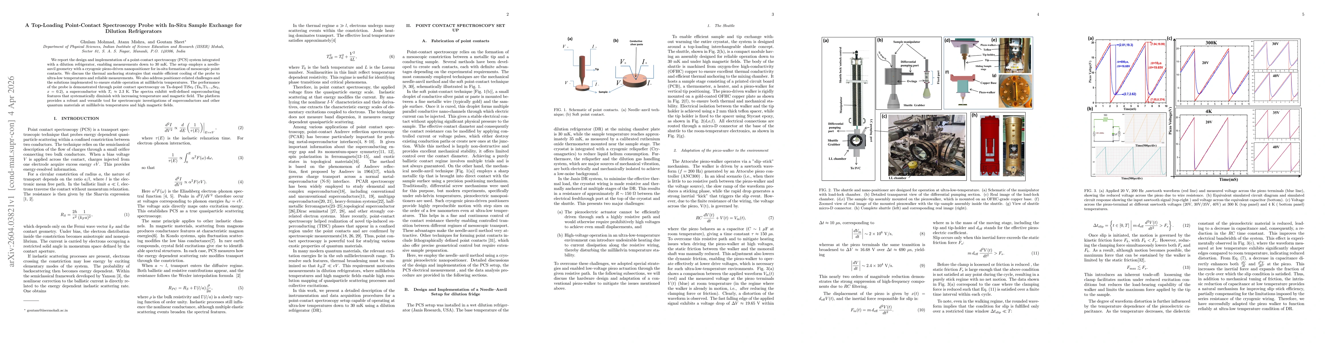 Thumbnail for A Top-Loading Point-Contact Spectroscopy Probe with In-Situ Sample Exchange for Dilution Refrigerators