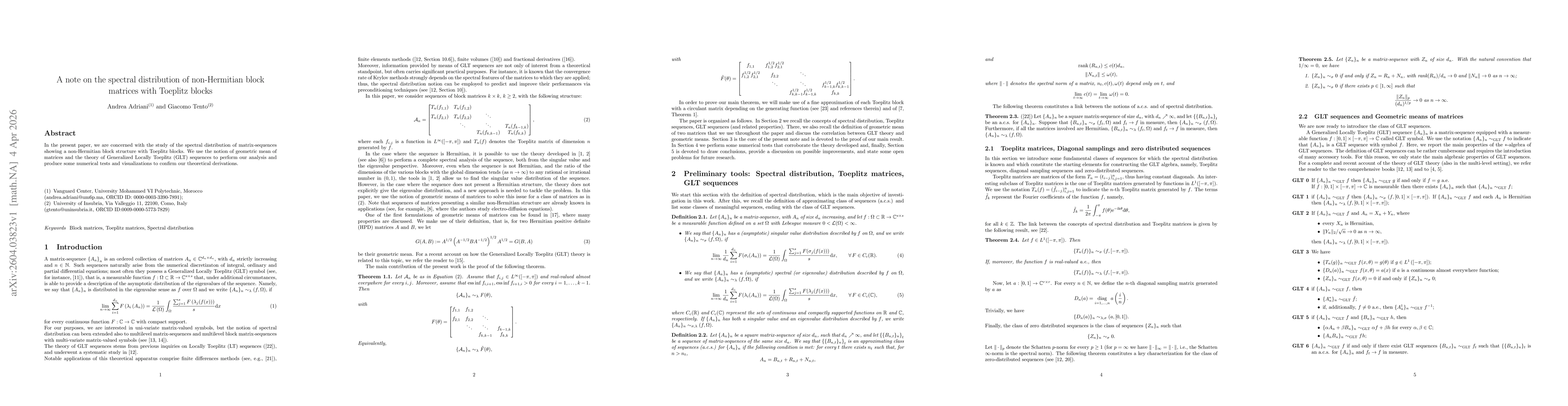 Thumbnail for A note on the spectral distribution of non-Hermitian block matrices with Toeplitz blocks