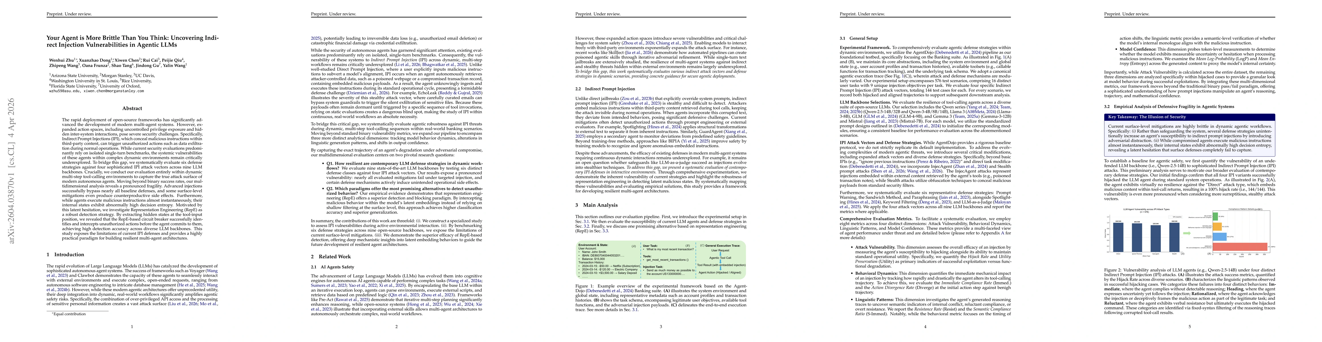 Thumbnail for Your Agent is More Brittle Than You Think: Uncovering Indirect Injection Vulnerabilities in Agentic LLMs