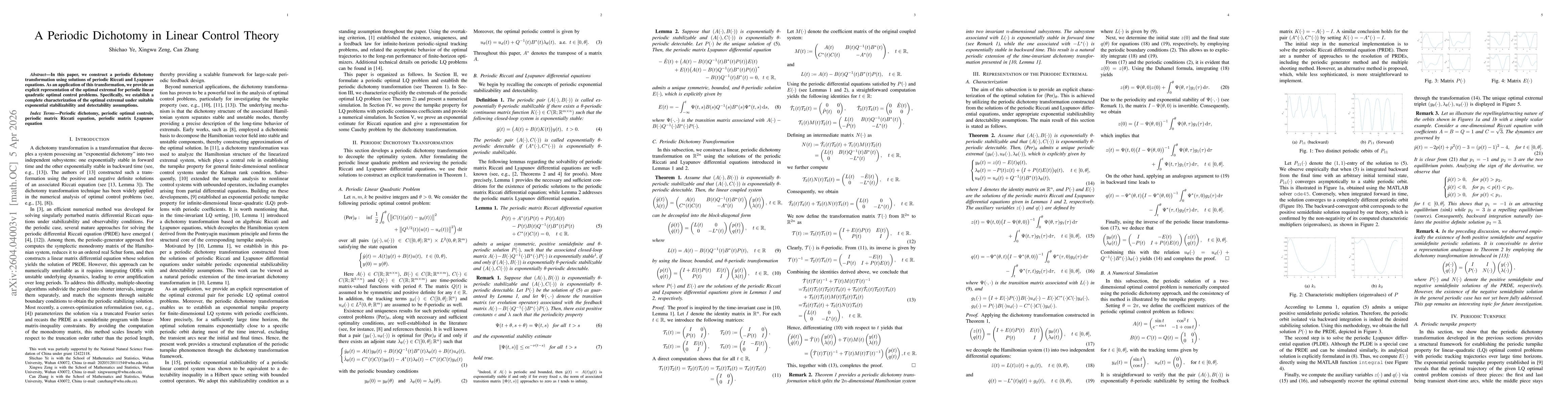 Thumbnail for A Periodic Dichotomy in Linear Control Theory