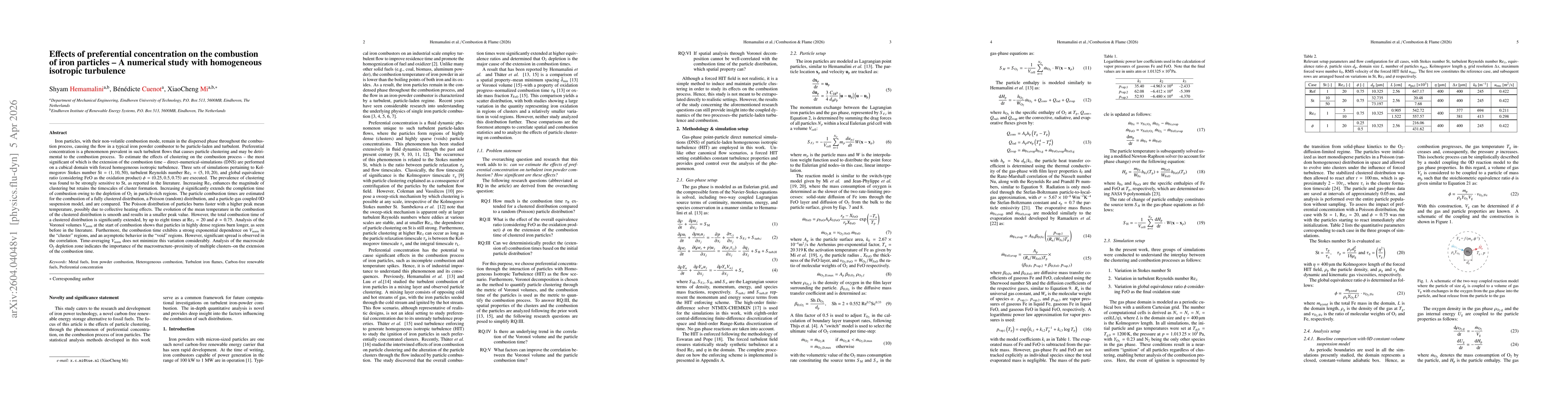 Thumbnail for Effects of preferential concentration on the combustion of iron particles -- A numerical study with homogeneous isotropic turbulence