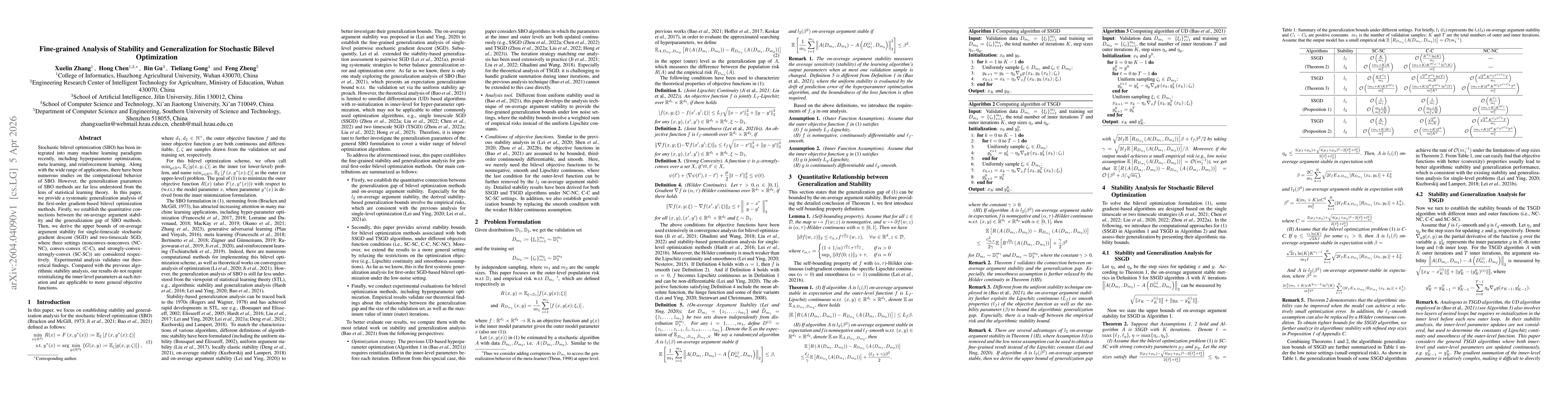 Thumbnail for Fine-grained Analysis of Stability and Generalization for Stochastic Bilevel Optimization