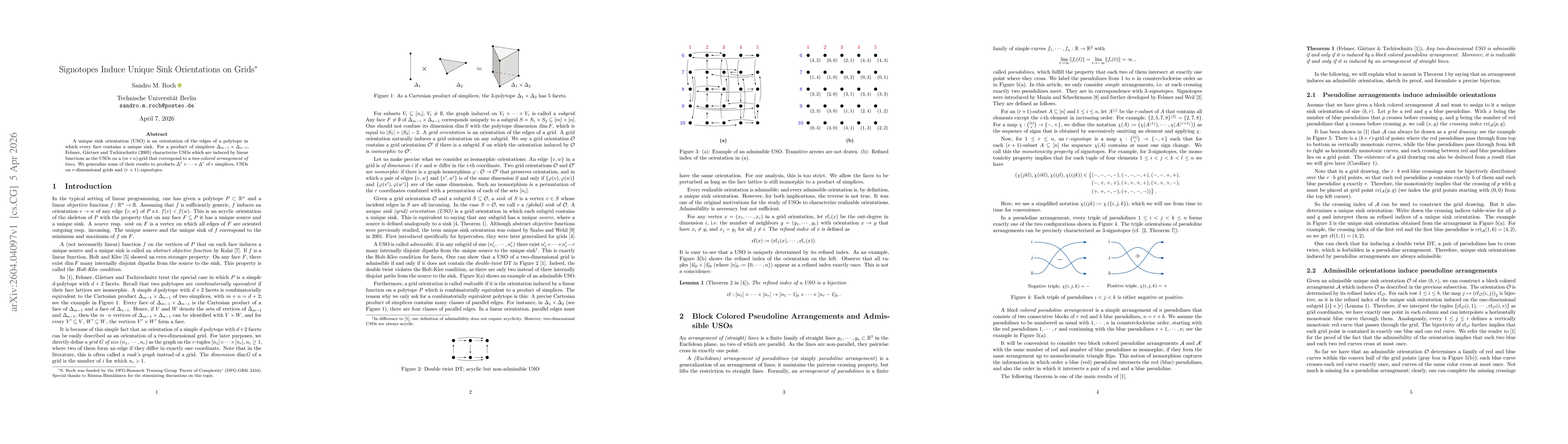 Thumbnail for Signotopes Induce Unique Sink Orientations on Grids