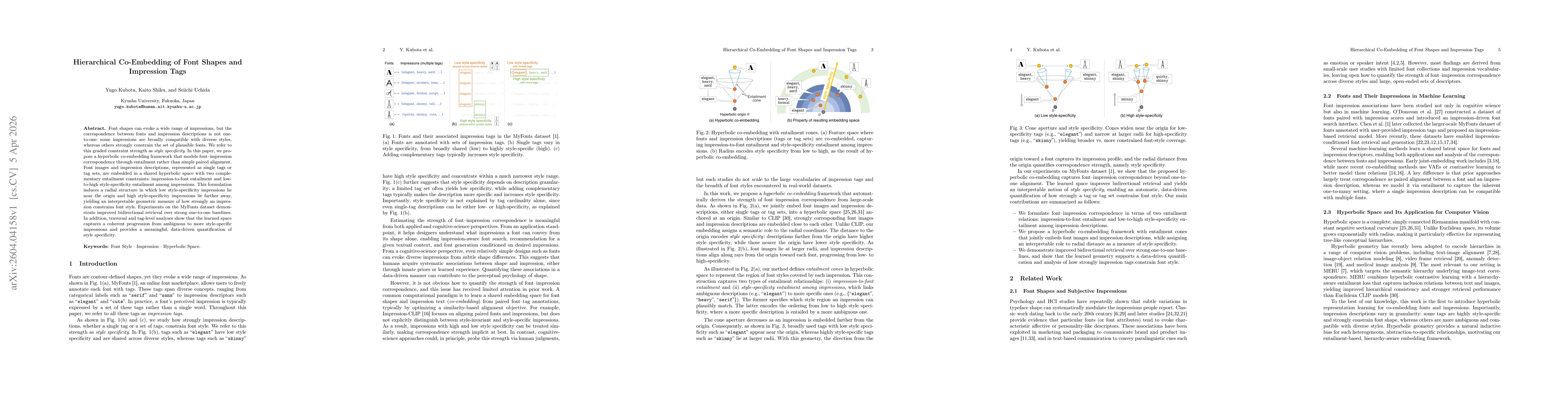 Thumbnail for Hierarchical Co-Embedding of Font Shapes and Impression Tags