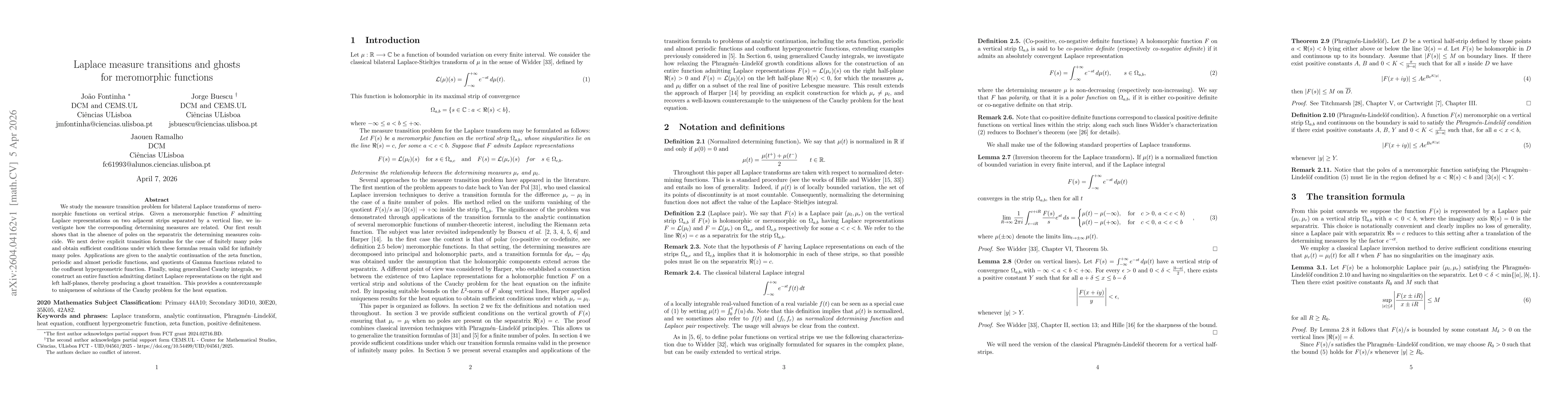 Thumbnail for Laplace measure transitions and ghosts for meromorphic functions