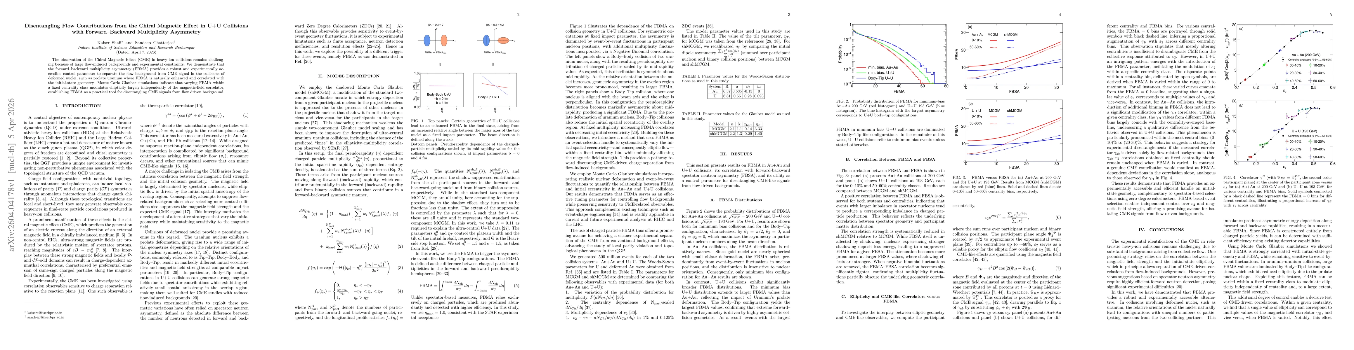 Thumbnail for Disentangling Flow Contributions from the Chiral Magnetic Effect in U+U Collisions with Forward-Backward Multiplicity Asymmetry